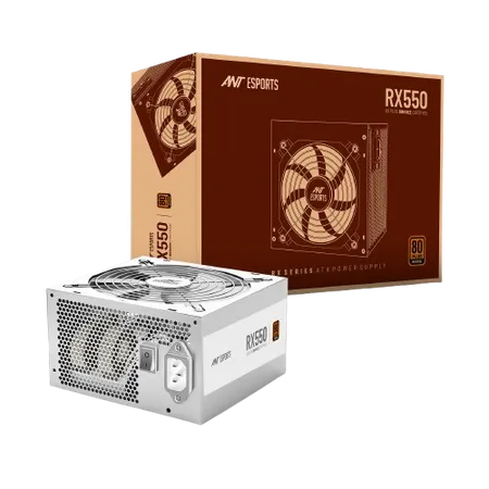 Ant Esports RX550 White 80 Plus Bronze Gaming Powe...