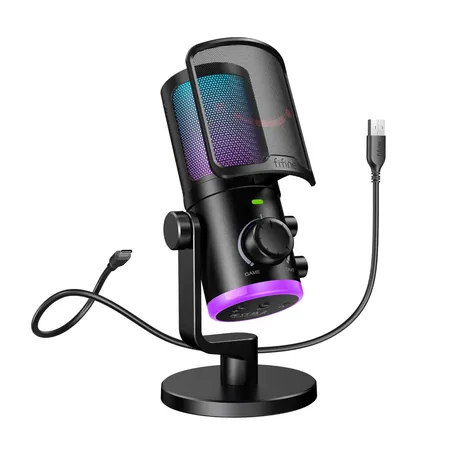 FIFINE AM6 USB Gaming PC Microphone ( Black )
