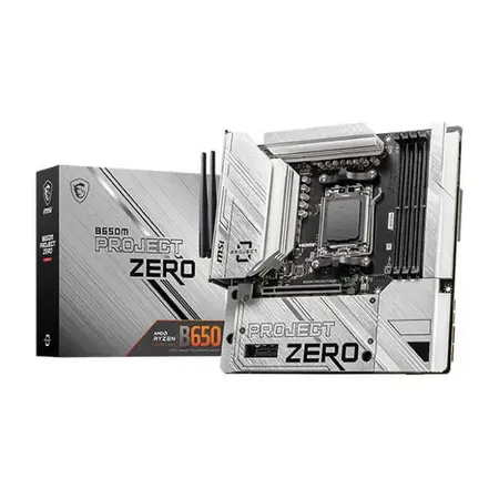 Msi B650M Project Zero Wifi Am5 Micro Atx Motherboard (B650M-PROJECT-ZERO)