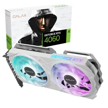 GALAX GeForce RTX 4060 EX White (1-Click OC) Nvidia Graphic Card