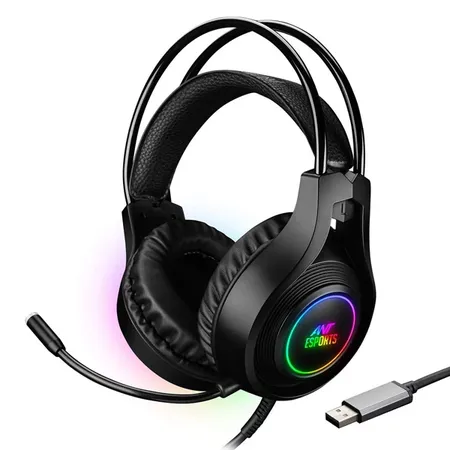 ANT ESPORTS H570 USB Wired Gaming Headphone ( Black ) ( PC / Playstation / Mobile / Xbox )
