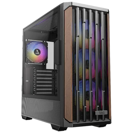 TAG Gamerz Stellar Alpha ARGB ATX Mid Tower Cabinet (Black)