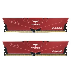 TeamGroup T-Force Vulcan Z 32GB (32GBx1) DDR4 3600MHz Desktop RAM (Red) TLZRD432G3600HC18J01
