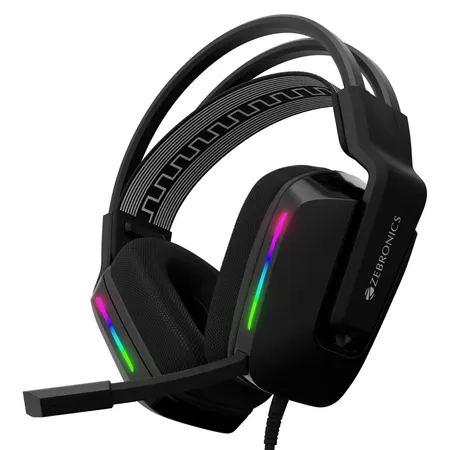 ZEBRONICS Havoc Premium Wired 3.5mm Gaming Headphone ( White )