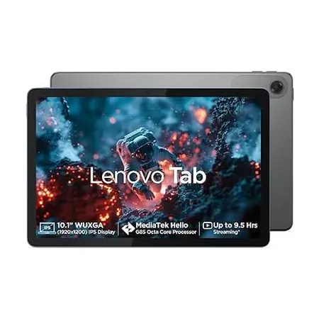 Lenovo MediaTek Helio G85 Octa Core, 4GB, 64GB, 4G calling and WiFi, 10.1 INCH ZAEJ0054IN