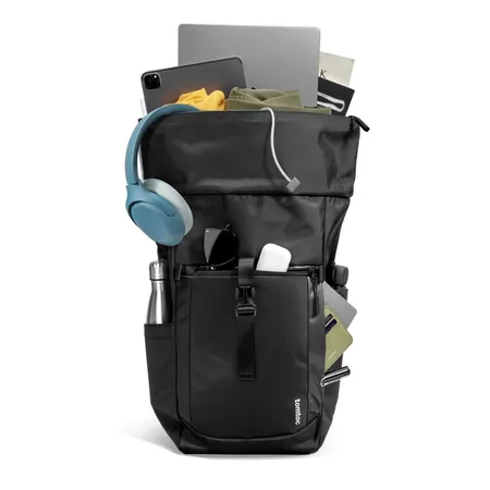 TOMTOC NAVIGATOR-T61 ROLLTOP BACKPACK 17.3 INCH/25L-30L-BLACK