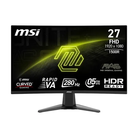 MSI MAG 276CXF 27" FHD 280Hz 0.5ms Curved Gaming Monitor with Rapid VA Panel