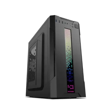 Circle Radient 3.0 C-DOT with SMPS (M-ATX) Mini Tower Cabinet (Black)