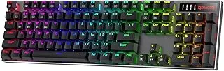 Redragon K556 PRO Upgraded Wireless RGB Gaming Keyboard, BT/2.4Ghz Tri-Mode Aluminum Mechanical Keyboard w/No-Lag Connection, Hot-Swap Linear Quiet Red Switch