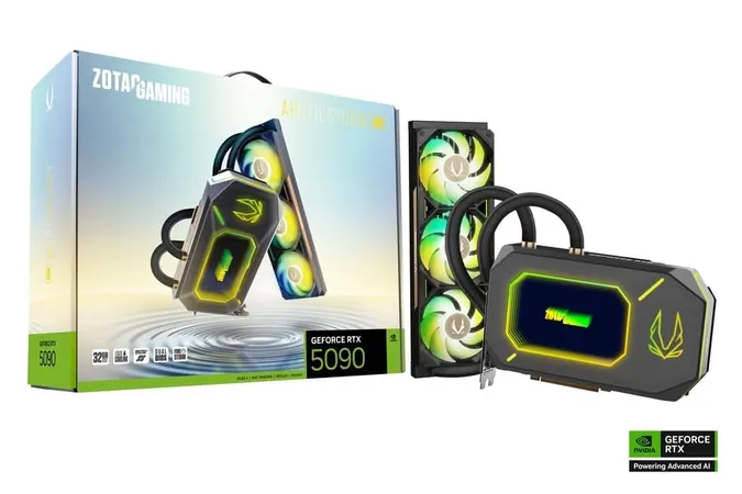 Zotac GeForce RTX 5090 Arcticstorm AIO 32Gb GDDR7 Graphics Card (ZT-B50900K-30P)