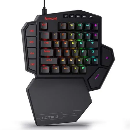 REDRAGON Store K585 DITI One Handed Mechanical Wired Gaming Keyboard ( Black ) ( Brown Switch )