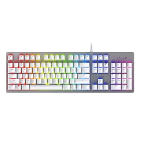 RAZER Huntsman RGB Full Size Opto-Mechanical Wired Gaming keyboard ( Quartz ) ( Razer Light and Clicky Switch )