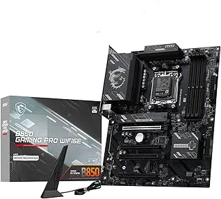 MSI B850 Gaming PRO WIFI6E Motherboard, ATX - Supports AMD Ryzen 9000/8000 / 7000 Processors, AM5 - DDR5 Memory Boost 8200+ MT/s (OC), PCIe 4.0 x16, M.2 Gen5, Wi-Fi 6E, 2.5G LAN