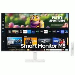 Samsung M5 27 inch White FHD Smart LCD Monitor (LS27CM501EWXXL)