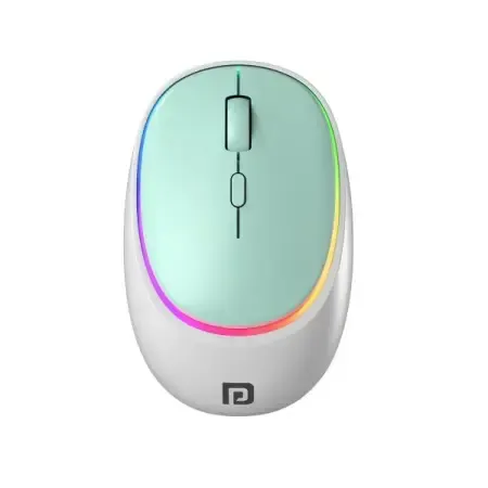 Portronics Toad IV Bluetooth Mouse with 2.4 GHz Wireless (Dual Connectivity), Rechargeable, Connect up to 3 Devices, RGB Lights, Adjustable Optical DPI for Laptop, PC, Tablet, Smartphone (Blue)