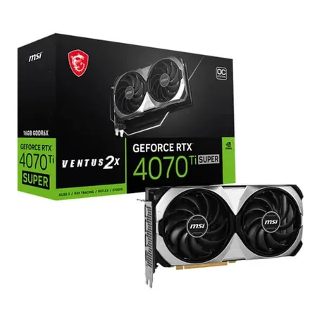 MSI GeForce RTX 4070 Ti Super Ventus 2X OC 16GB Graphics Card RTX-4070-TI-SUPER-16G-VENTUS-2X-OC