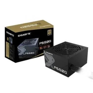 Gigabyte 650 Watt 80+ Gold P650G Watt Power Supply Black, 5 Years Warranty
