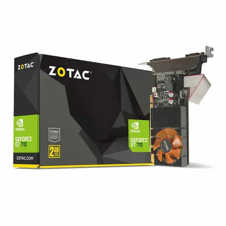Zotac GeForce GT710 DDR3 2GB 64-Bit Graphics Card with Single Fan and Heatsink