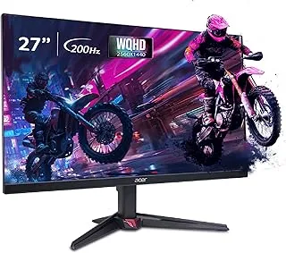 acer Nitro VG270U X1 | 27 Inch WQHD (2560×1440) IPS Gaming Monitor | 200 Hz Refresh Rate | 0.5 ms Response | AMD FreeSync Premium | HDR10 | DCI-P3 90% | 2×HDMI 2.0, 1 x DP 1.4 | Speakers I Eye Care