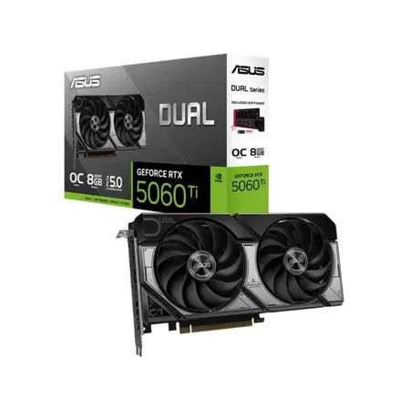Asus Dual RTX 5060 Ti 8GB GDDR7 OC Edition Graphics Card (DUAL-RTX5060TI-O8G)