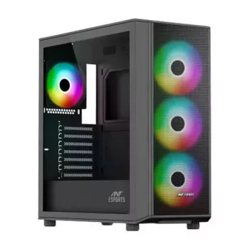 Ant Esports 411 Air ARGB (E-ATX) Mid Tower Gaming Cabinet - Black