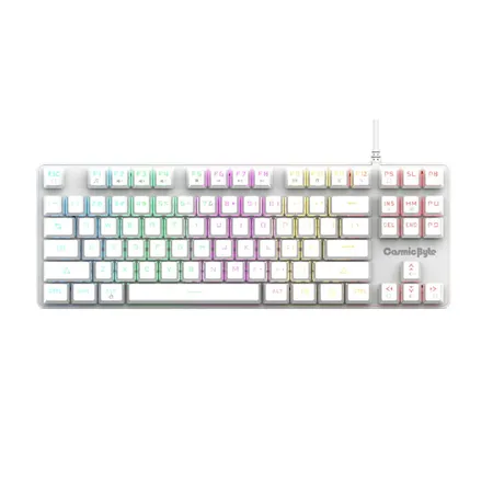 COSMIC BYTE CB-GK-37 Firefly RGB Tenkeyless Mechanical Wired Gaming Keyboard ( White ) ( Outemu Red Switch )