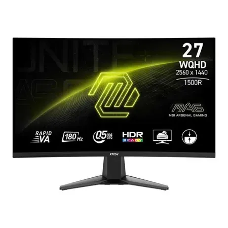 MSI MAG 27CQ6F 27 Inch 2560x1440(QHD) VA 180Hz Cur...