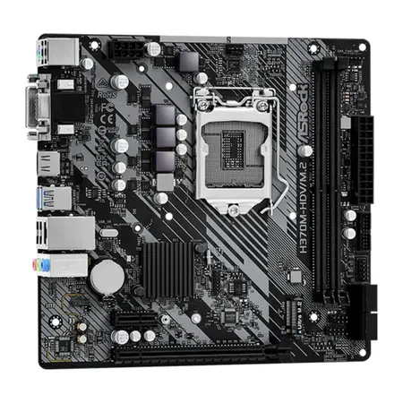 ASRock H370M-HDV/M.2 Intel H370 LGA1151 DDR4 Micro ATX Motherboard