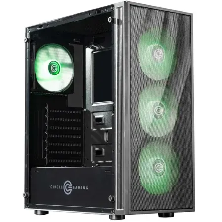 Circle Xtender X1 ATX Mid Tower Gaming Cabinet (Black)