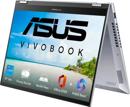 ASUS VIVOBOOK S14 FLIP 2025 TP3402VAO-LZ612WS LAPTOP (13TH GEN CORE I5/ 16GB/ 512GB SSD/ WIN11 HOME)