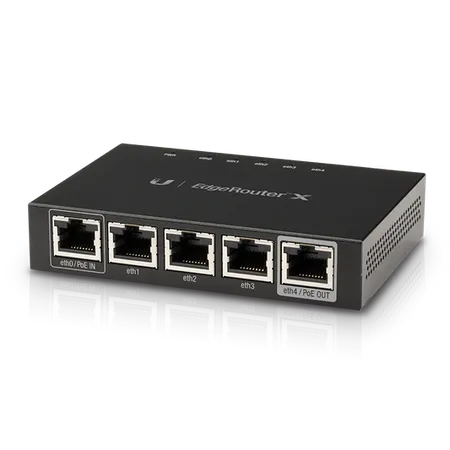 Ubiquiti ER-X EdgeRouter X Gigabit Router + 5-Port + 1 Gbps + Passive PoE Support