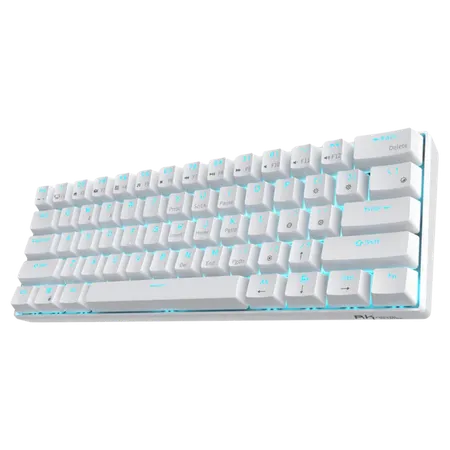 ROYAL KLUDGE RK61 60% Wireless Mechanical Gaming Keyboard ( White ) ( Brown Switch )
