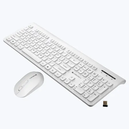 ZEBRONICS SET WIRELESS COMPANION 130 WHITE KEYBOARD