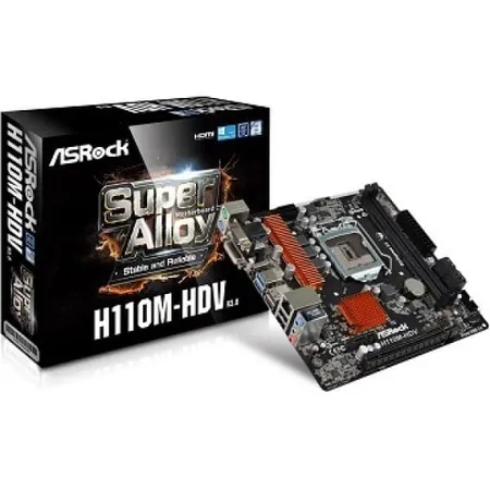 ASROCK H110M HDV R3.0 DDR4 Intel Motherboard