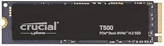 Crucial T500 1TB Gen4 NVMe M.2 Internal Gaming SSD, Up to 7300MB/s, Laptop & Desktop Compatible + 1mo Adobe CC All Apps - CT1000T500SSD8