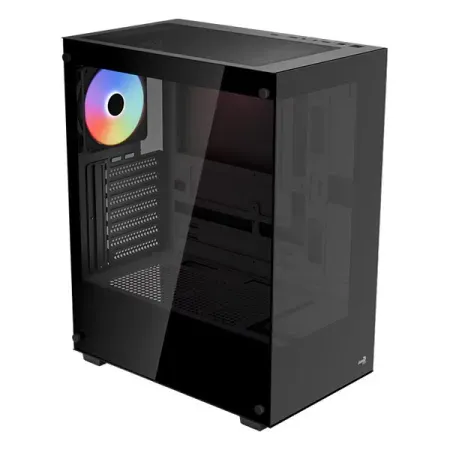 Aerocool Pivot V3 ATX Mid Tower WITH 3 ARGB FAN Cabinet (Black)