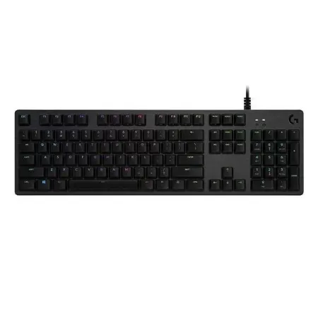 Logitech G512 Mechanical Wired Gaming Keyboard with GX Brown Tactile Switch USB Passthrough and Lightsync RGB
