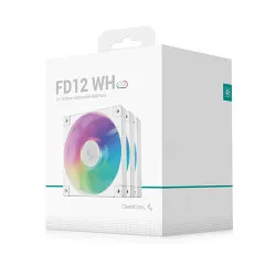 Deepcool FD12 ARGB WH-3 IN 1 120mm Triple Fan Kit White (R-FD12-WHAPN3-G)