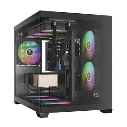 GAMDIAS Aura GC10M V2 ARGB MATX Mini Tower Cabinet ( White )