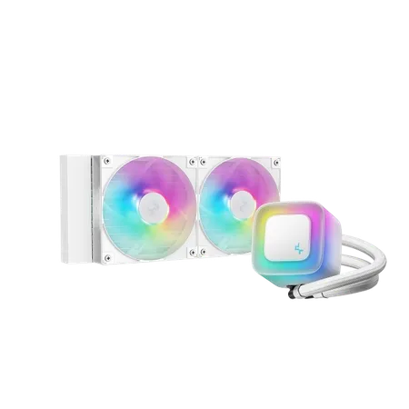 DeepCool LE240 V2 240mm A-RGB AIO CPU Liquid Cooler-White