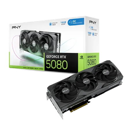 PNY RTX 5080 ARGB EPIC-X RGB OC Triple Fan Graphic Card (VCG508016TFXXPB1-O)