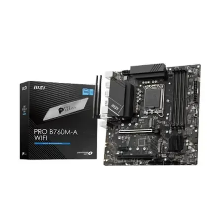 MSI Pro B760M-A WIFI DDR5 Motherboard Supports Intel 12th , 13th & 14th Gen Processors
