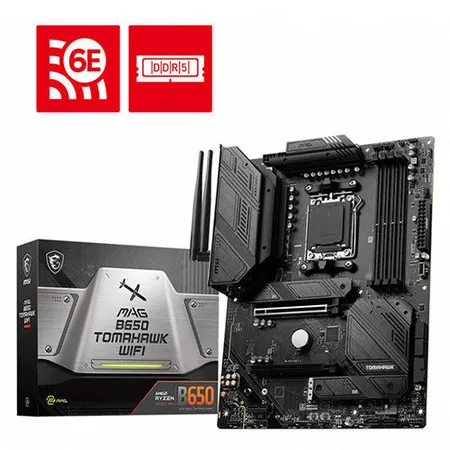MSI MAG B650 Tomahawk WiFi DDR5 AMD AM5 M-ATX WiFi 6E PCIe 4.0 Gaming Motherboard
