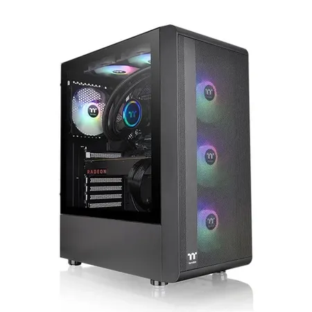 Thermaltake S200 TG ARGB Tempered Glass Snow ATX Mid Tower Computer Case