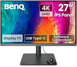 BenQ PD2706U 27"(68cm) IPS HDR10 4K Monitor|100% Rec709| 100% sRGB|95% P3|Pantone Skintone| Calman Verified|CAD/CAM & Animation Mode|KVM|Auto Pivot|PIP/PBP|USB Hub|HDMI|DP|USB-C(90W PD)(Gray)