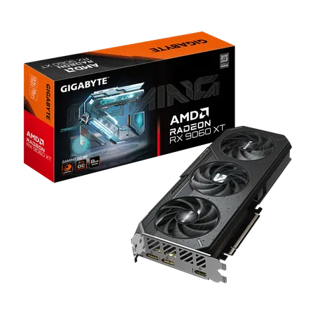 Gigabyte Radeon RX 9060 XT Gaming OC 8GB GDDR6 Graphics Card (GV-R9060XTGAMING-OC-8GD)