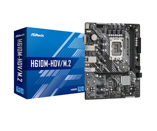 ASRock H610M-HDV/M.2 LGA 1700 DDR4 Micro ATX Intel Motherboard