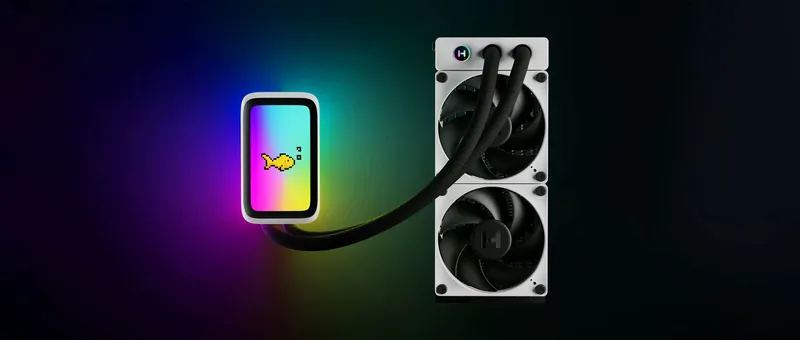 HYTE THICC Q60 LIQUID COOLER BLACK WHITE HYTE-Q60-BW