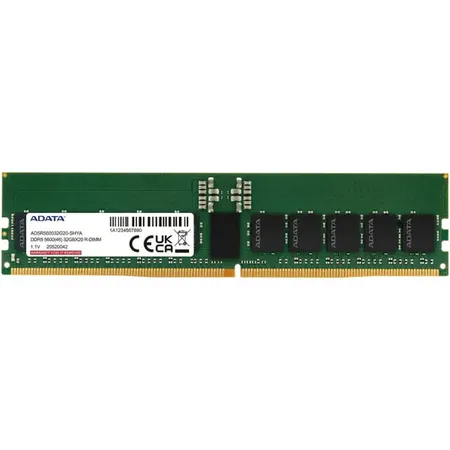 ADATA DDR5 16GB RAM 5600 MHz CL46 1Rx8 288 Pin RDIMM ECC Registered Server Workstation Memory