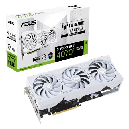 Asus TUF Gaming RTX 4070 Ti Super BTF White OC Edition 16GB Graphics Card